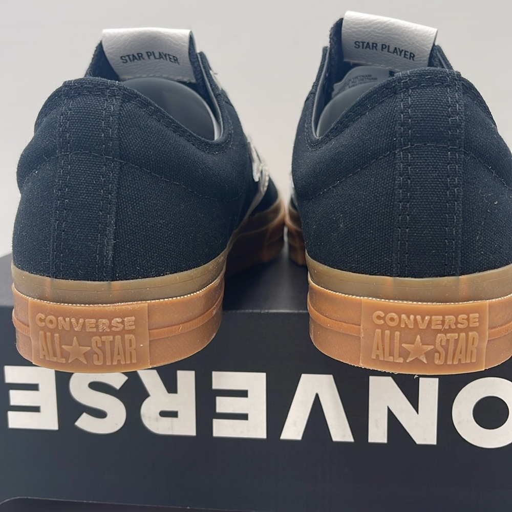 Converse Men's A08847C
STAR PLAYER 76 OX
All 
CONVERSE Black and Brown Sneakers - Picture 13 of 16